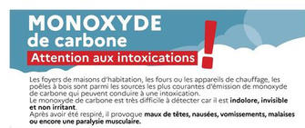 Attention aux intoxications au monoxyde de carbone - Ville de Gagny